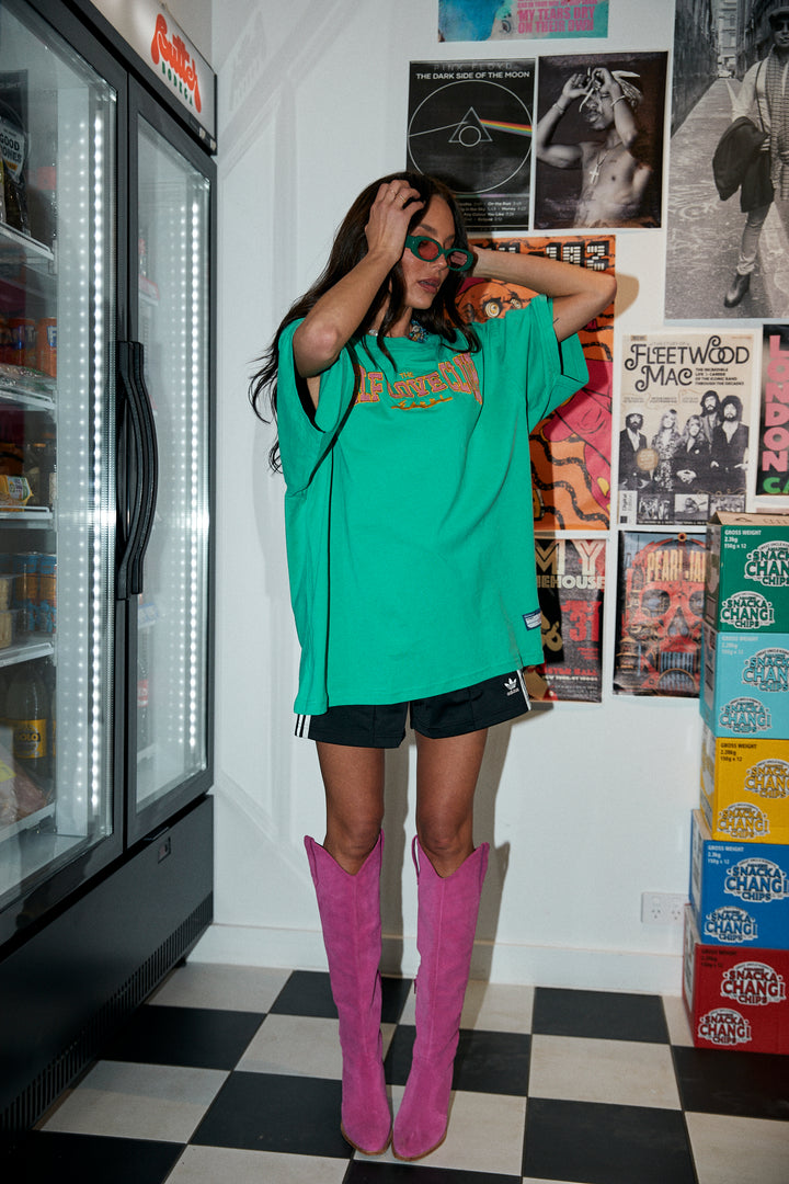 THE VERY OVERSIZED SELF LOVE CLUB TEE - GREEN