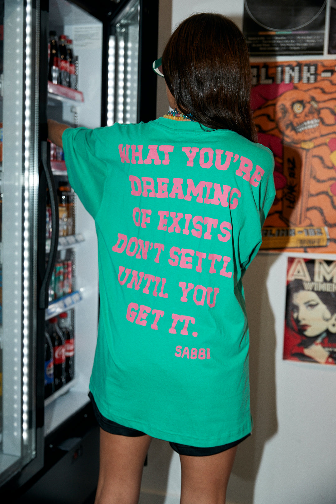 THE VERY OVERSIZED SELF LOVE CLUB TEE - GREEN