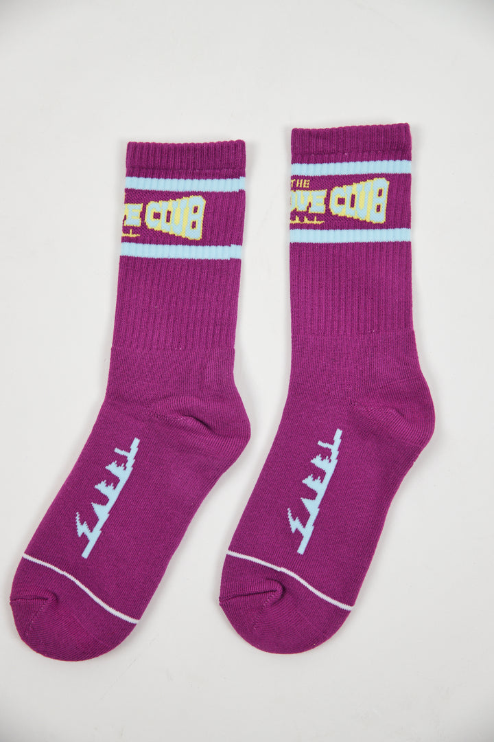 THE SELF LOVE CLUB SOCKS - PURPLE