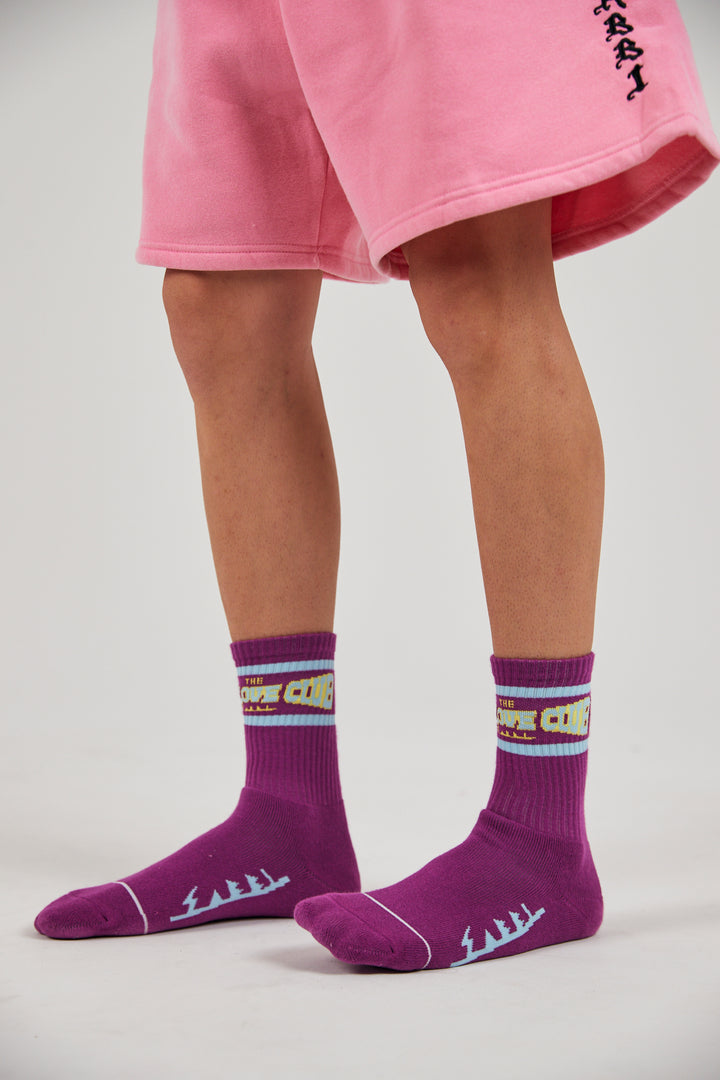 THE SELF LOVE CLUB SOCKS - PURPLE