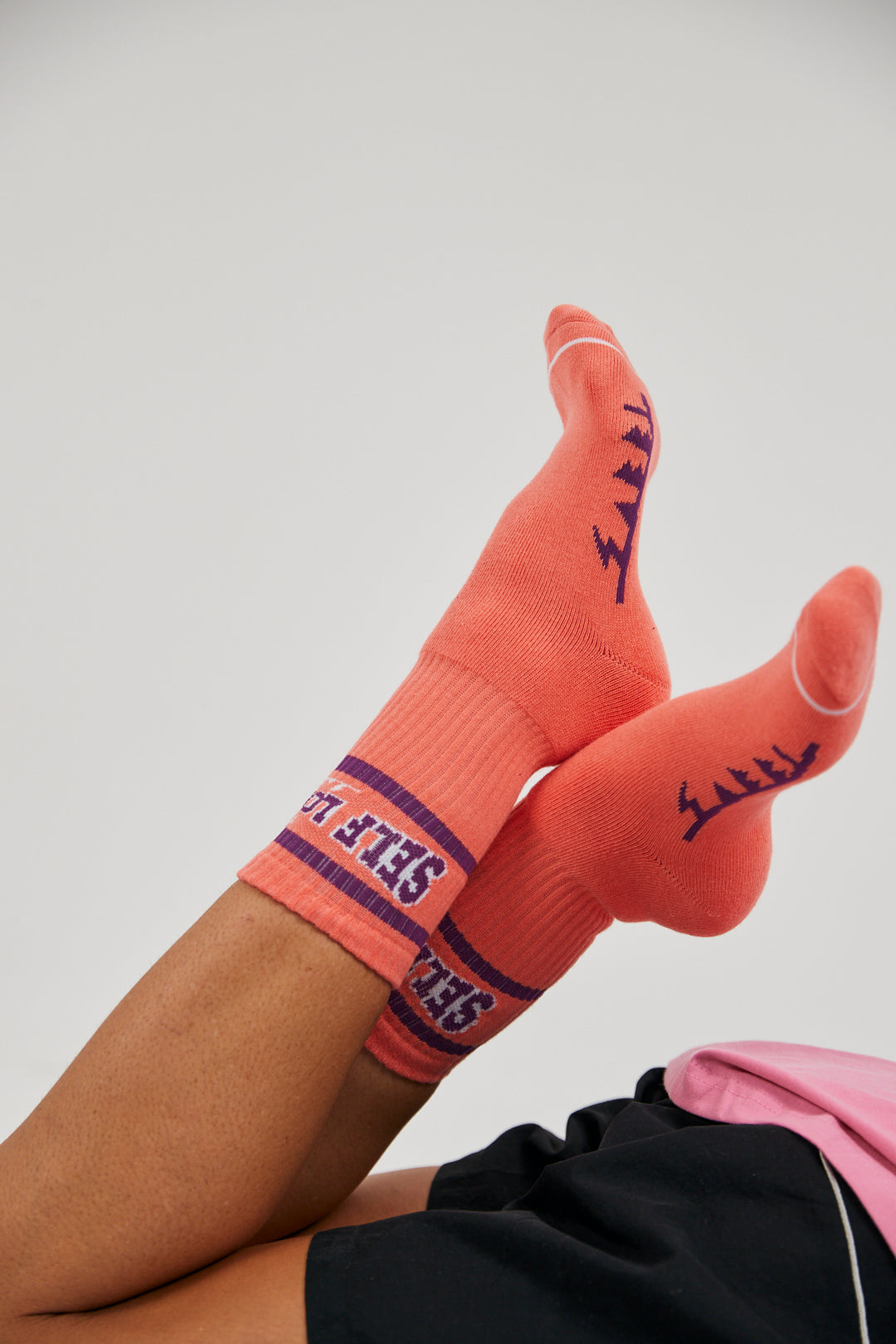 THE SELF LOVE CLUB SOCKS - ORANGE