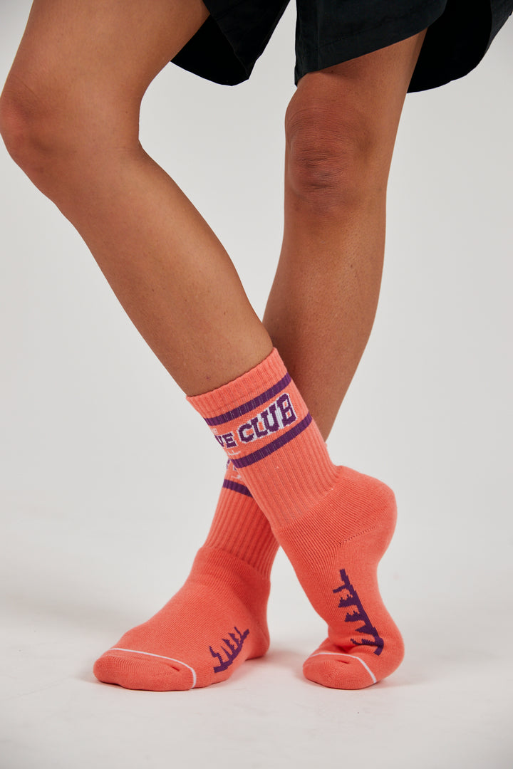 THE SELF LOVE CLUB SOCKS - ORANGE