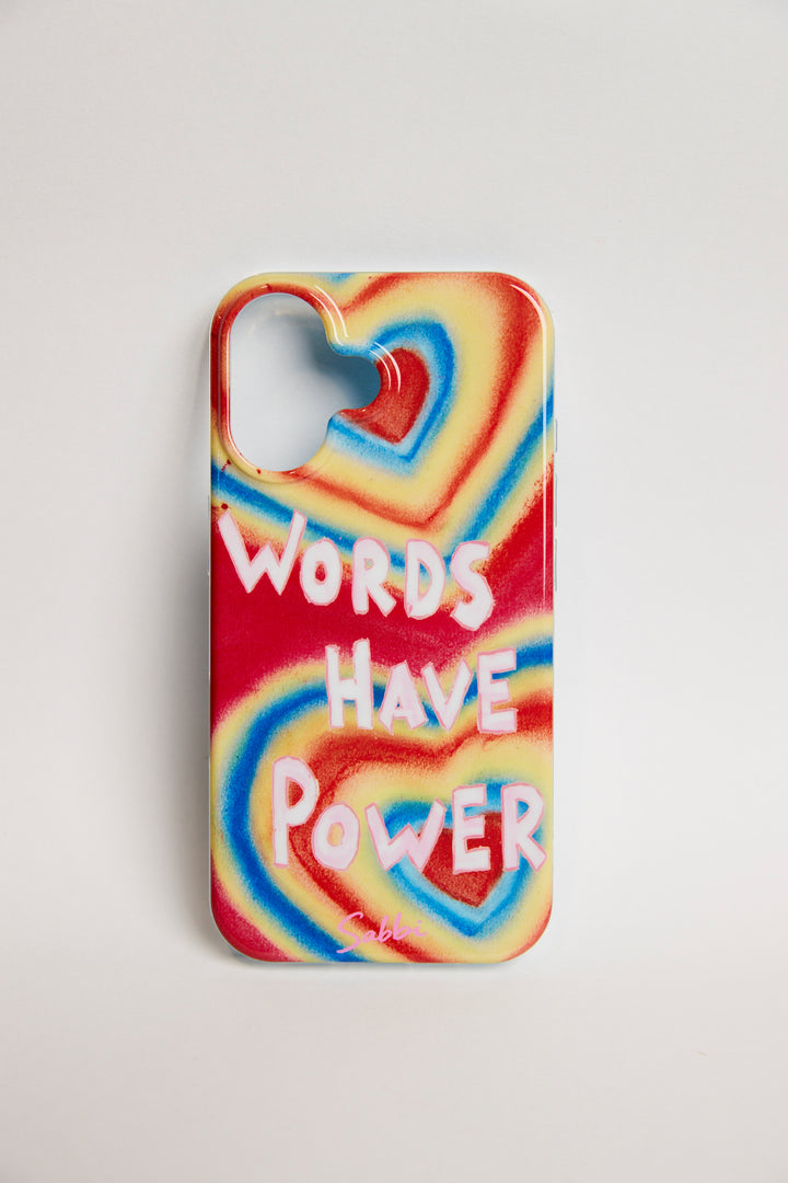THE WORDS HAVE POWER PHONE CASE - IPHONE 16
