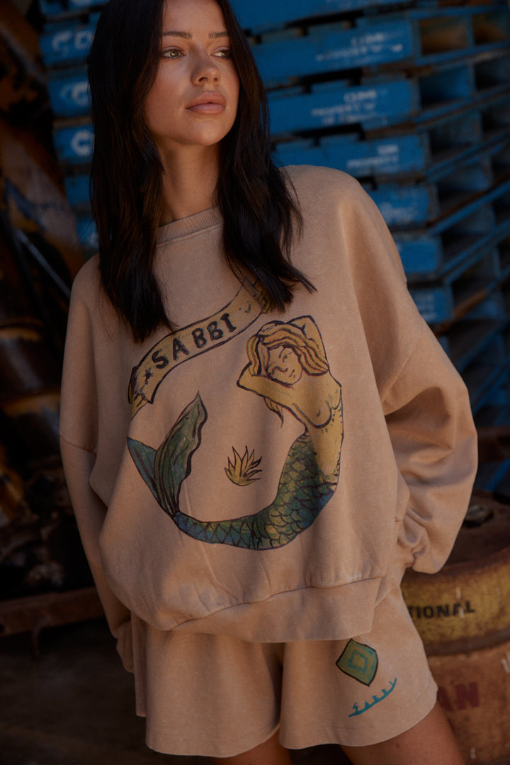 THE CALI JUMPER - MERMAID LATTE