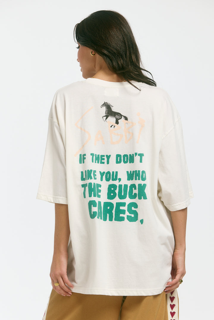 THE VERY OVERSIZED RODEO TEE - WHITE