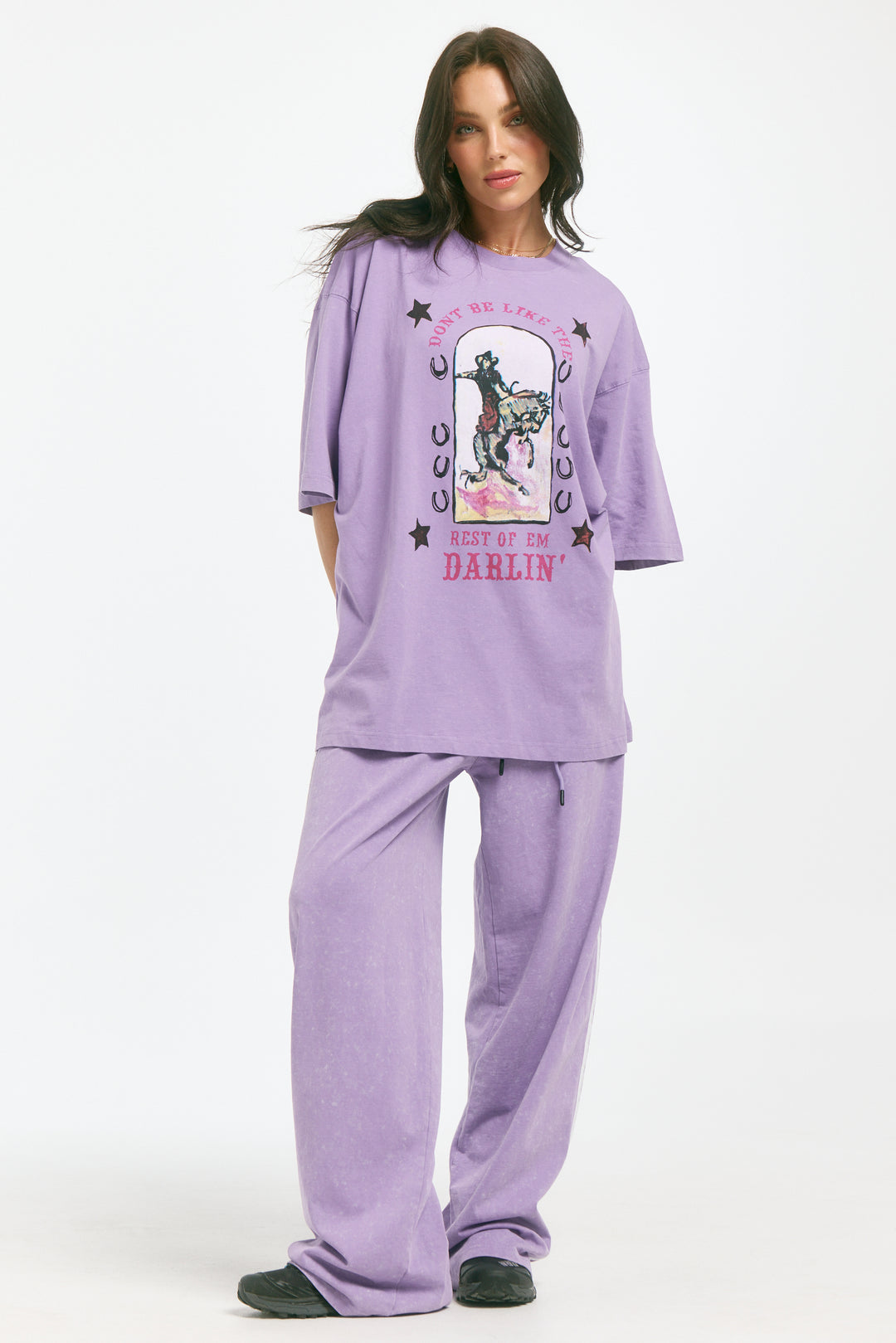 THE VERY OVERSIZED DARLIN TEE - LILAC