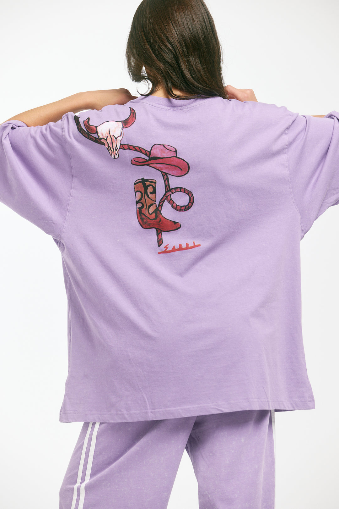THE VERY OVERSIZED DARLIN TEE - LILAC