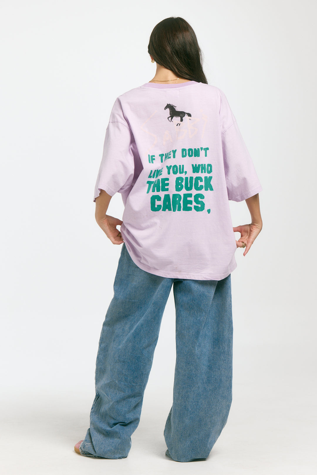 THE VERY OVERSIZED RODEO TEE - LILAC