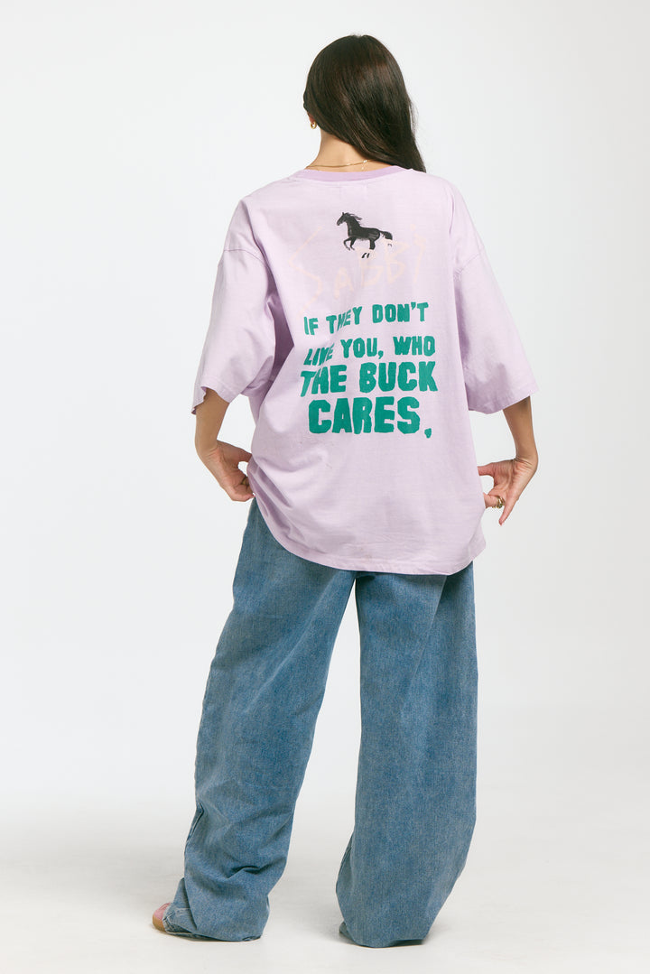 THE VERY OVERSIZED RODEO TEE - LILAC