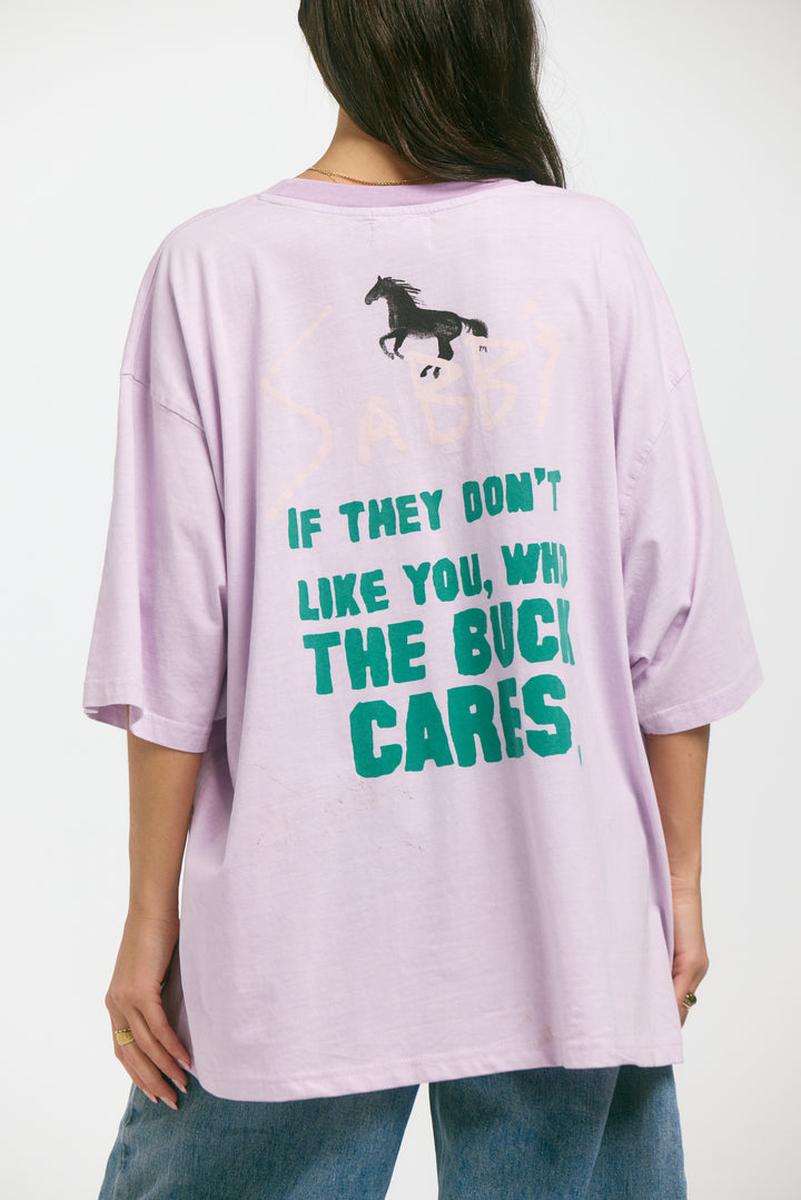 THE VERY OVERSIZED RODEO TEE - LILAC