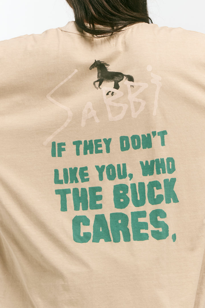 THE VERY OVERSIZED RODEO TEE - STONE