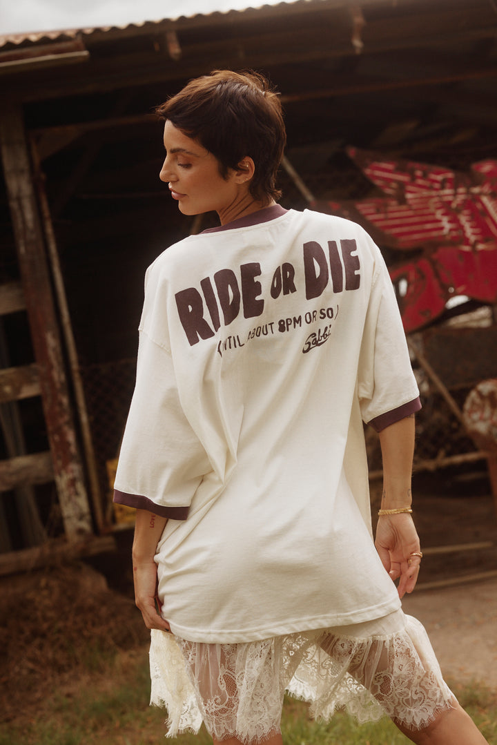 THE VERY OVERSIZED RIDE OR DIE TEE