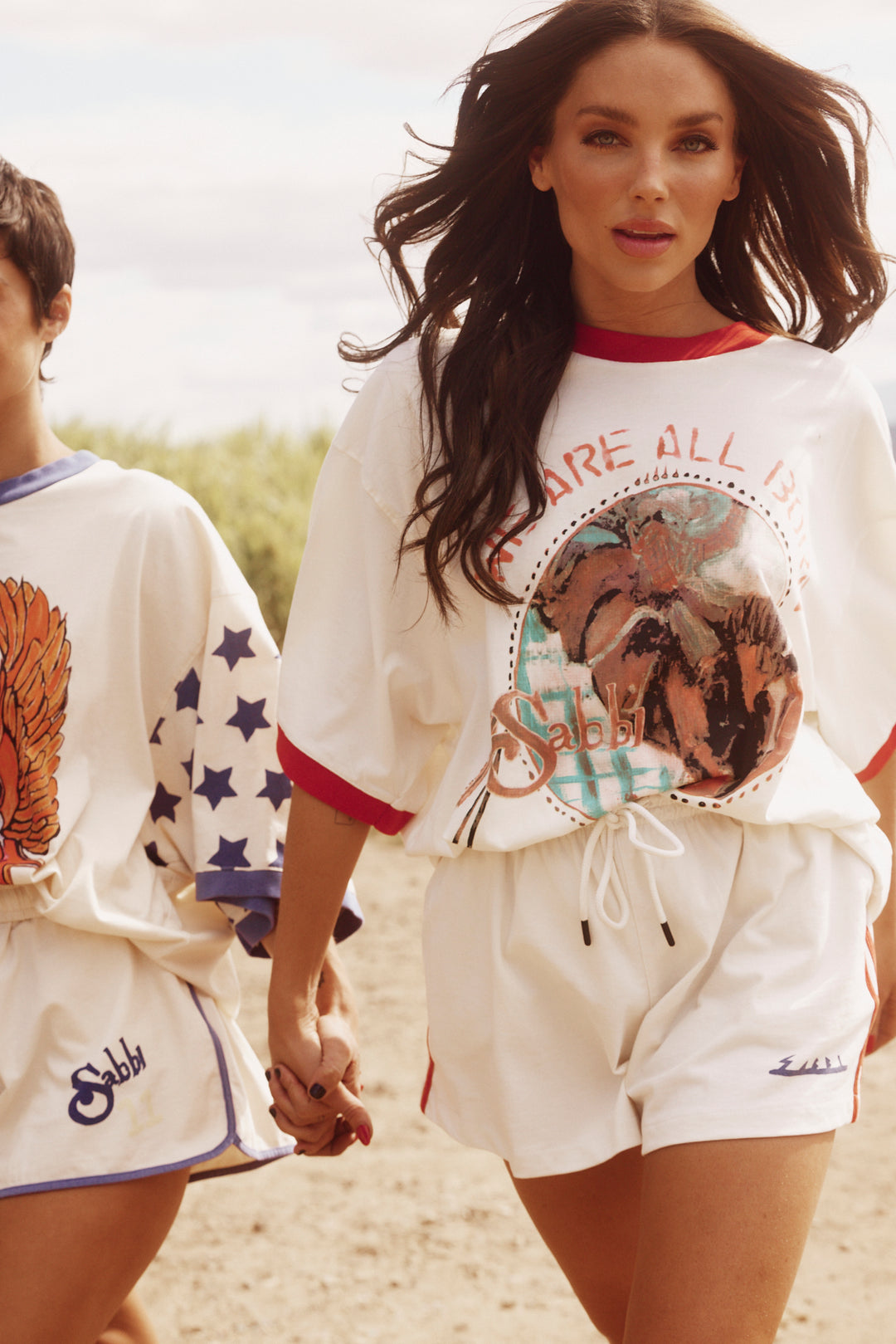 THE VERY OVERSIZED SUPERSTARS TEE - RED/ BLUE