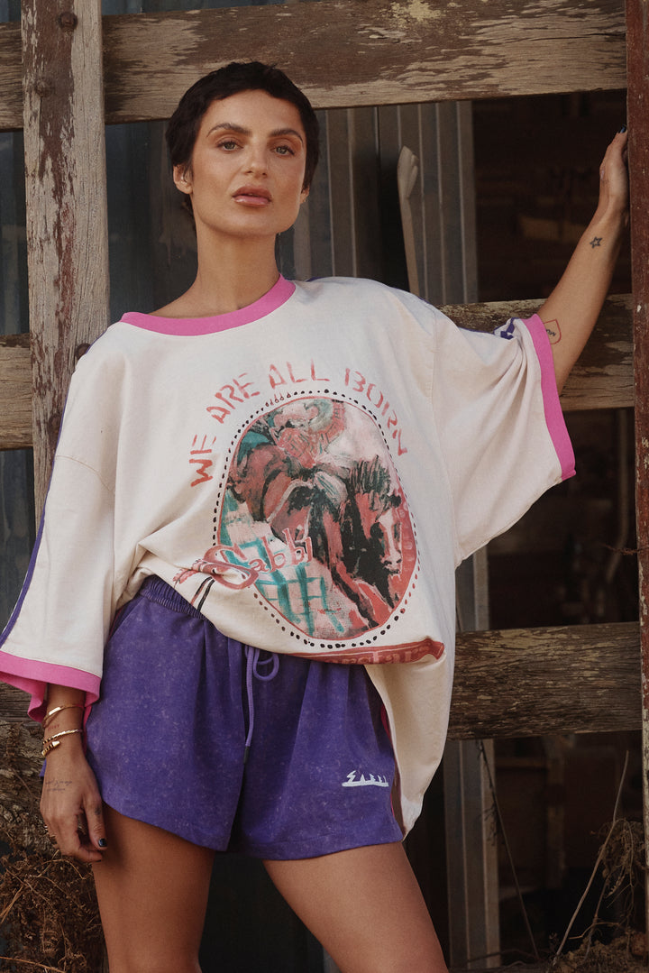 THE CHIDO SHORTS - SUPERSTARS PINK/ PURPLE