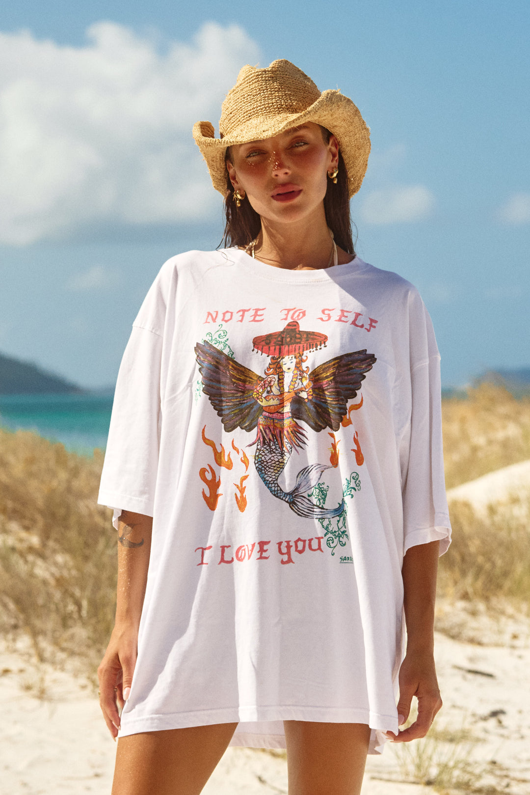 NOTE TO SELF TEE  - WHITE
