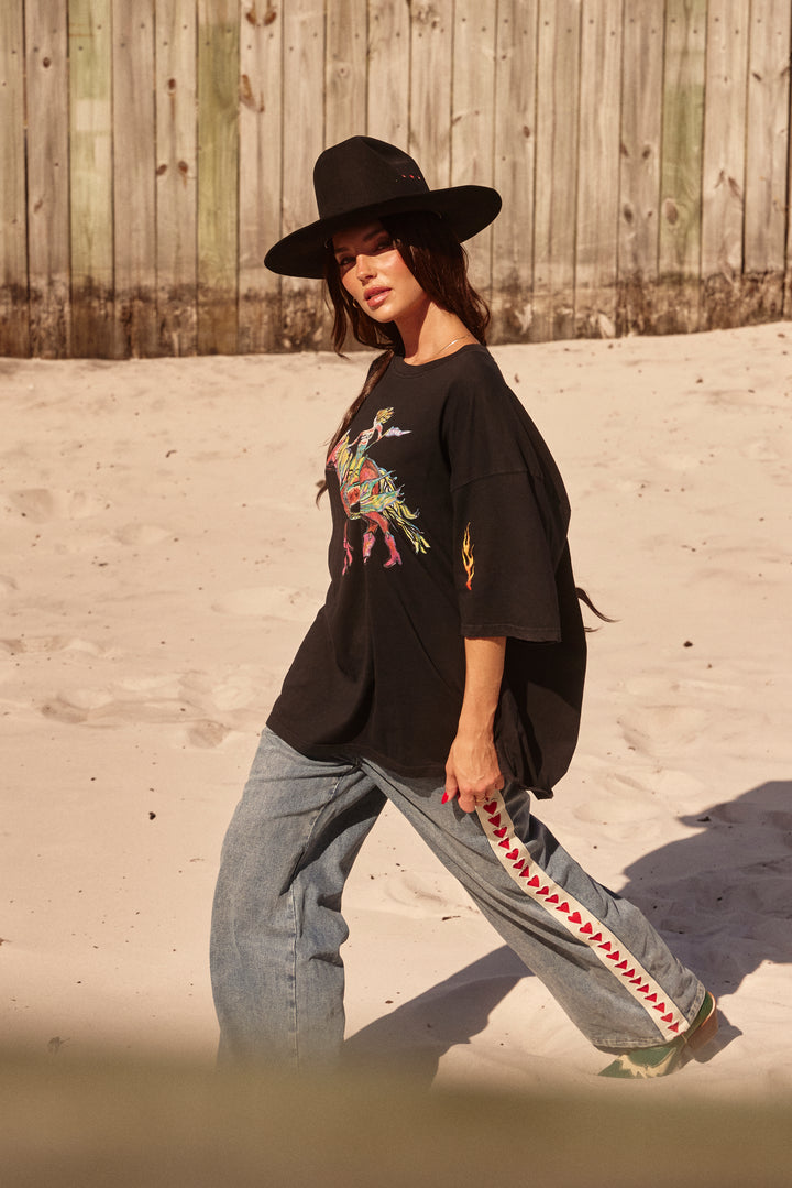 THE RAVING HEART DENIM JEANS