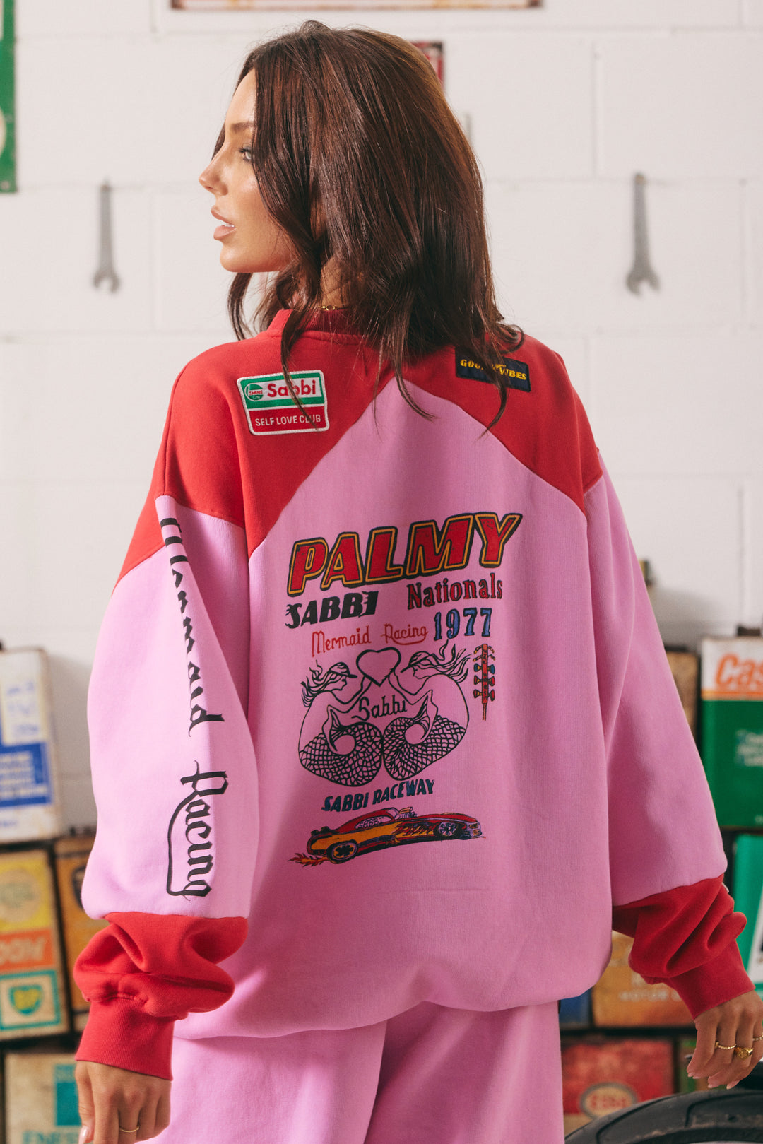 THE DIEGO JUMPER- MERMAID RACING -PINK & RED