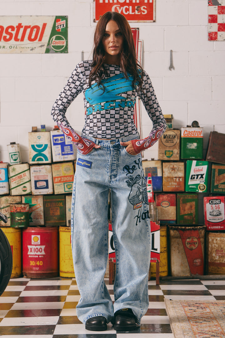 BRENDA MESH LONG SLEEVE