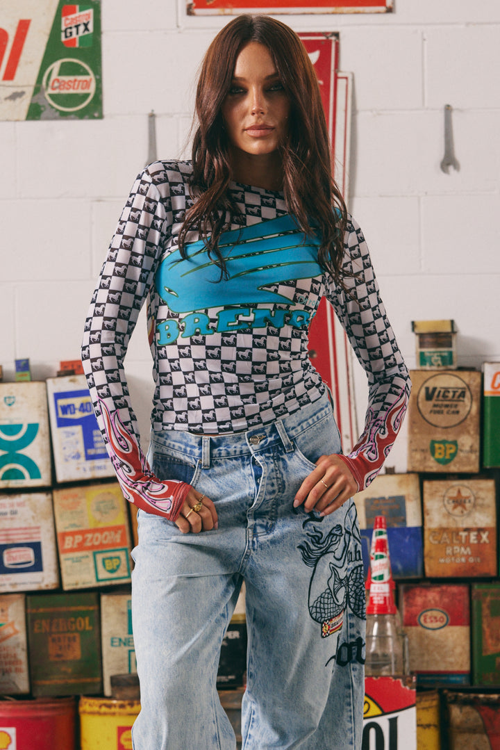 BRENDA MESH LONG SLEEVE