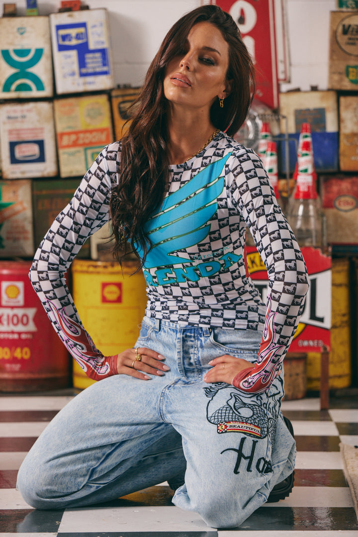 BRENDA MESH LONG SLEEVE