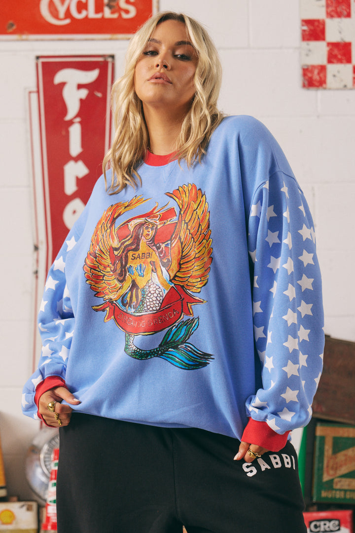 DIEGO JUMPER- DREAM BIG BRENDA - PERIWINKLE