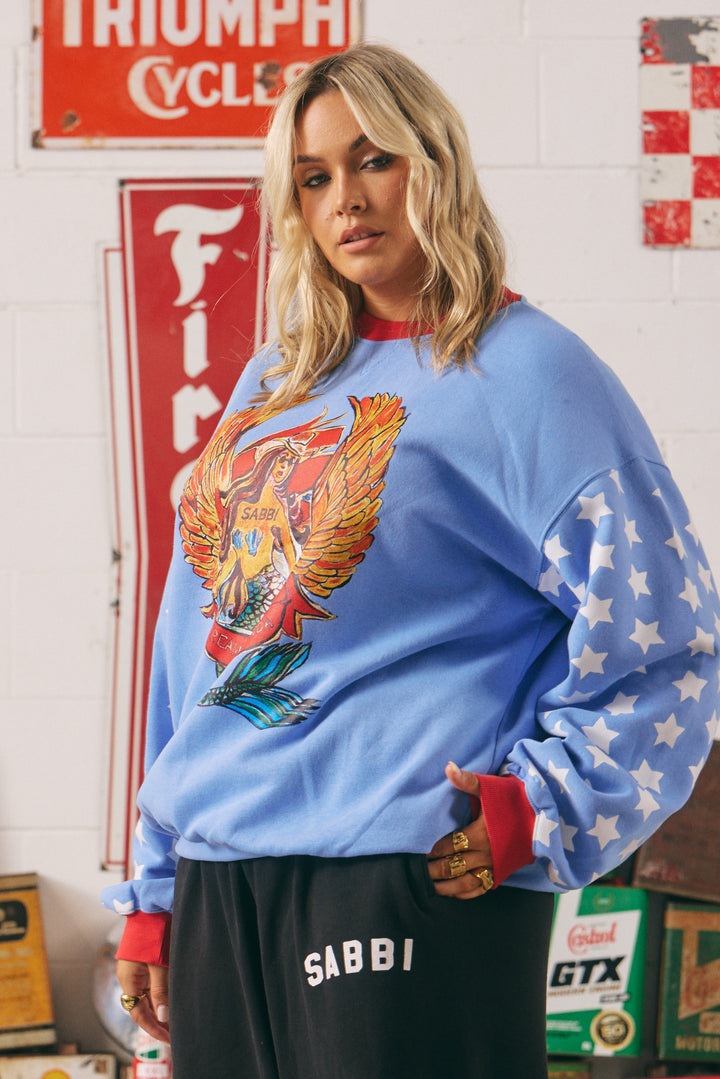 DIEGO JUMPER- DREAM BIG BRENDA - PERIWINKLE