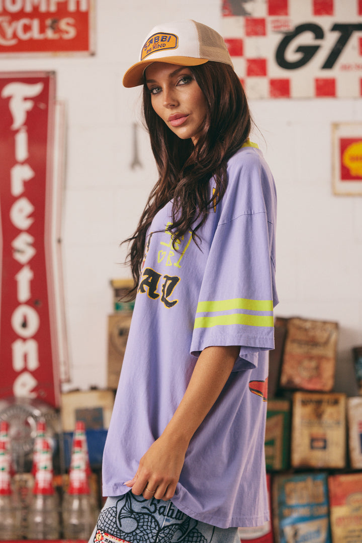 THE VERY OVERSIZED BORN ORIGINAL TEE -LILAC