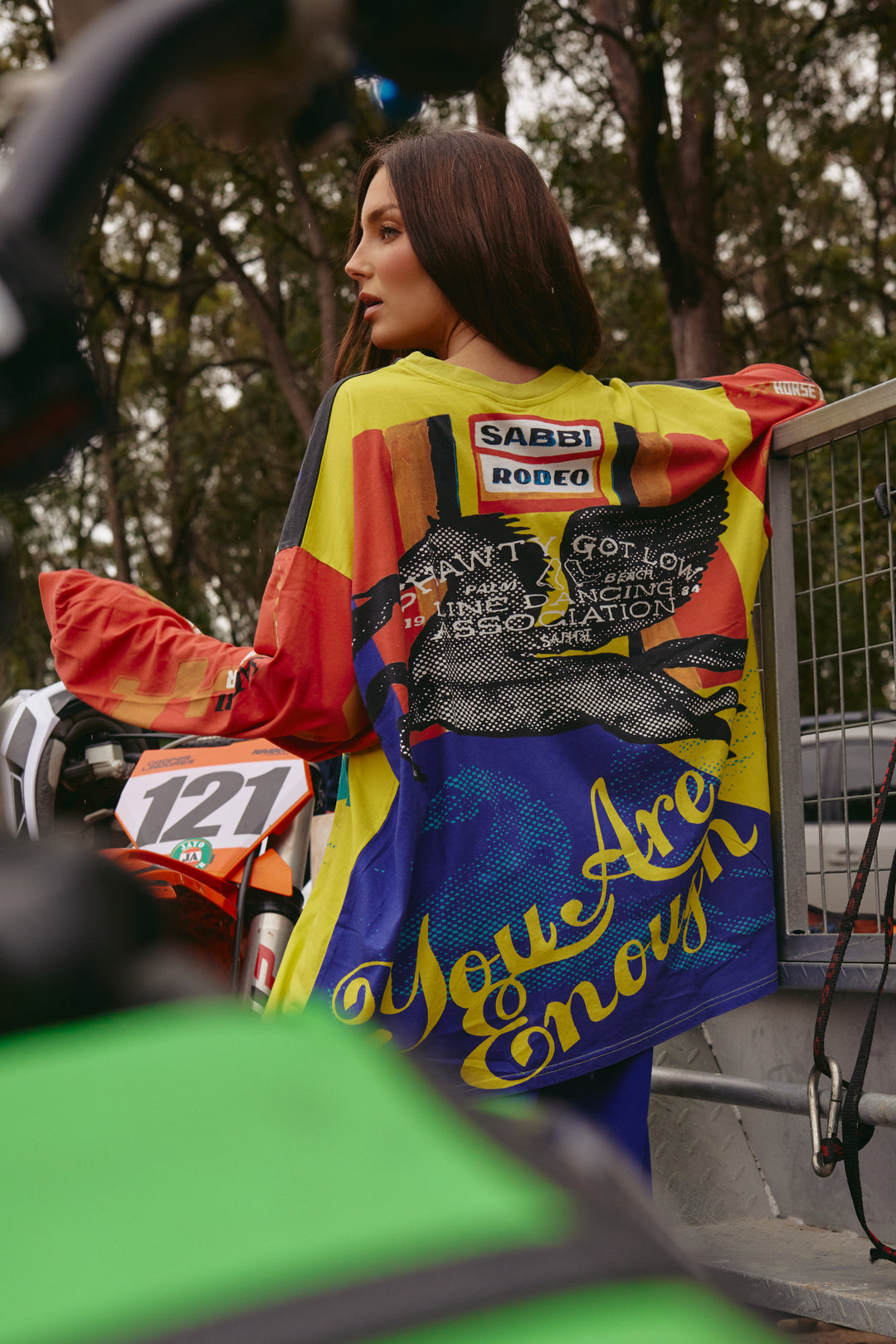 THE IT'S GANGSTER LONG SLEEVE TEE - YELLOW
