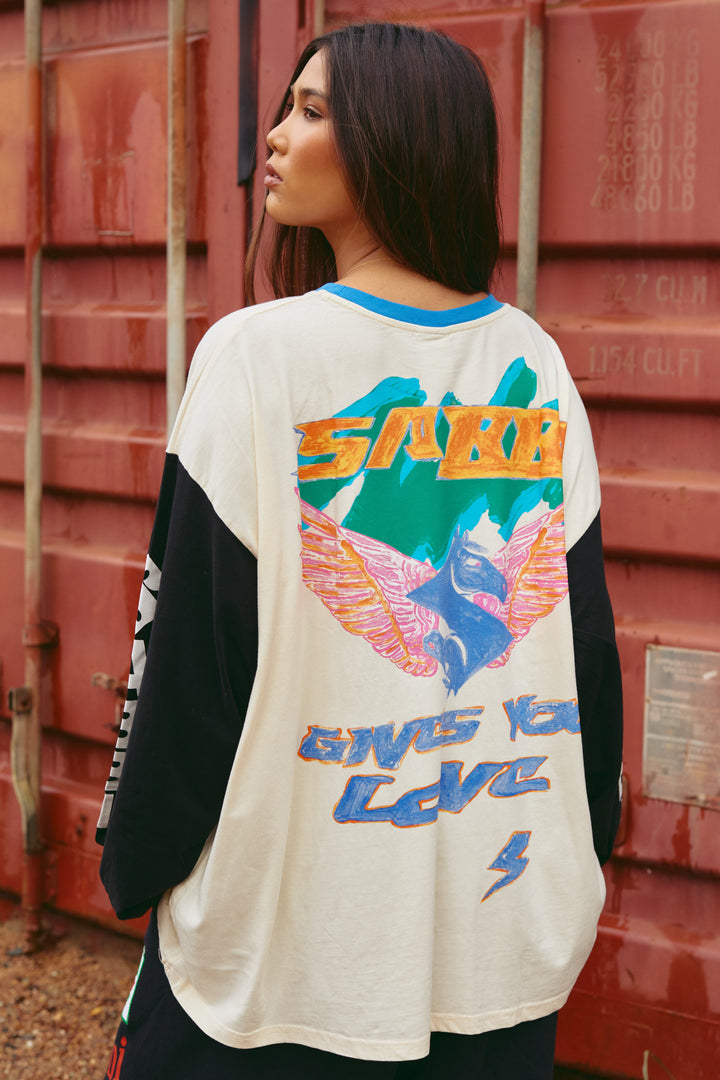 THE DON'T QUIT YOUR DAY DREAM  LONG SLEEVE TEE - CREAM