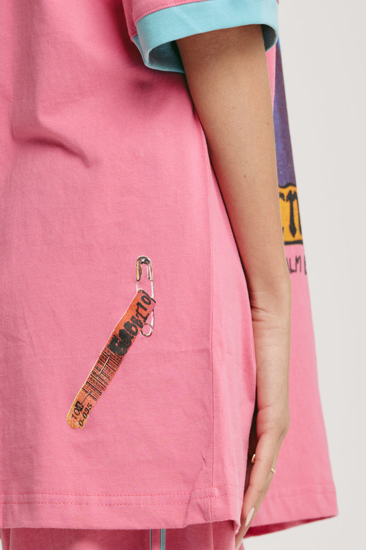 THE VERY OVERSIZED CARNIVALE TEE - PINK