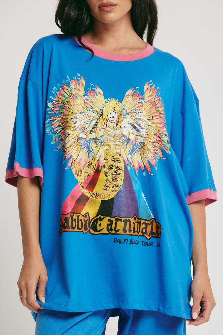 THE VERY OVERSIZED CARNIVALE TEE - BLUE