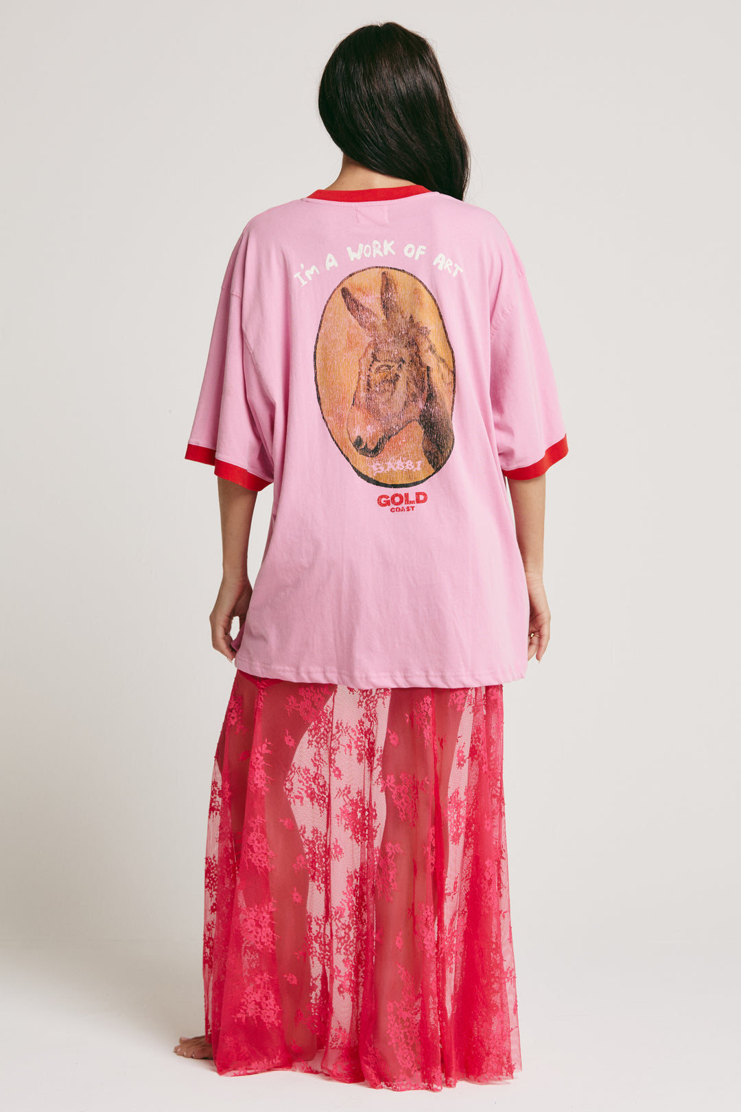 THE VERY OVERSIZED HOT MESS EXPRESS TEE - PINK