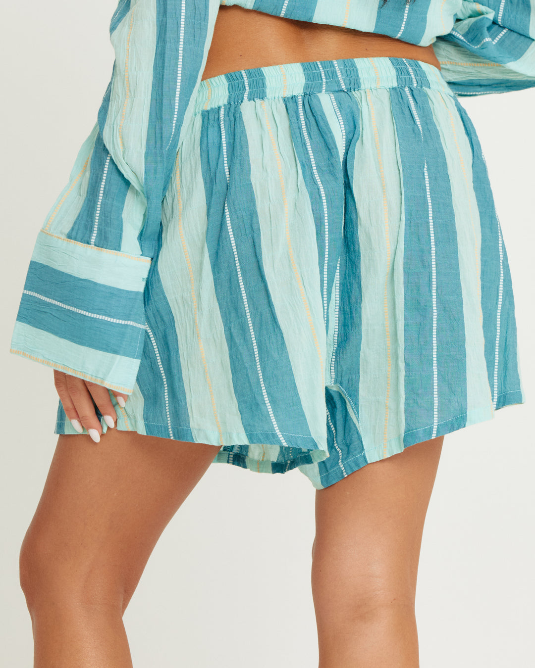 THE BOXER SHORT - POP STRIPE BLUE