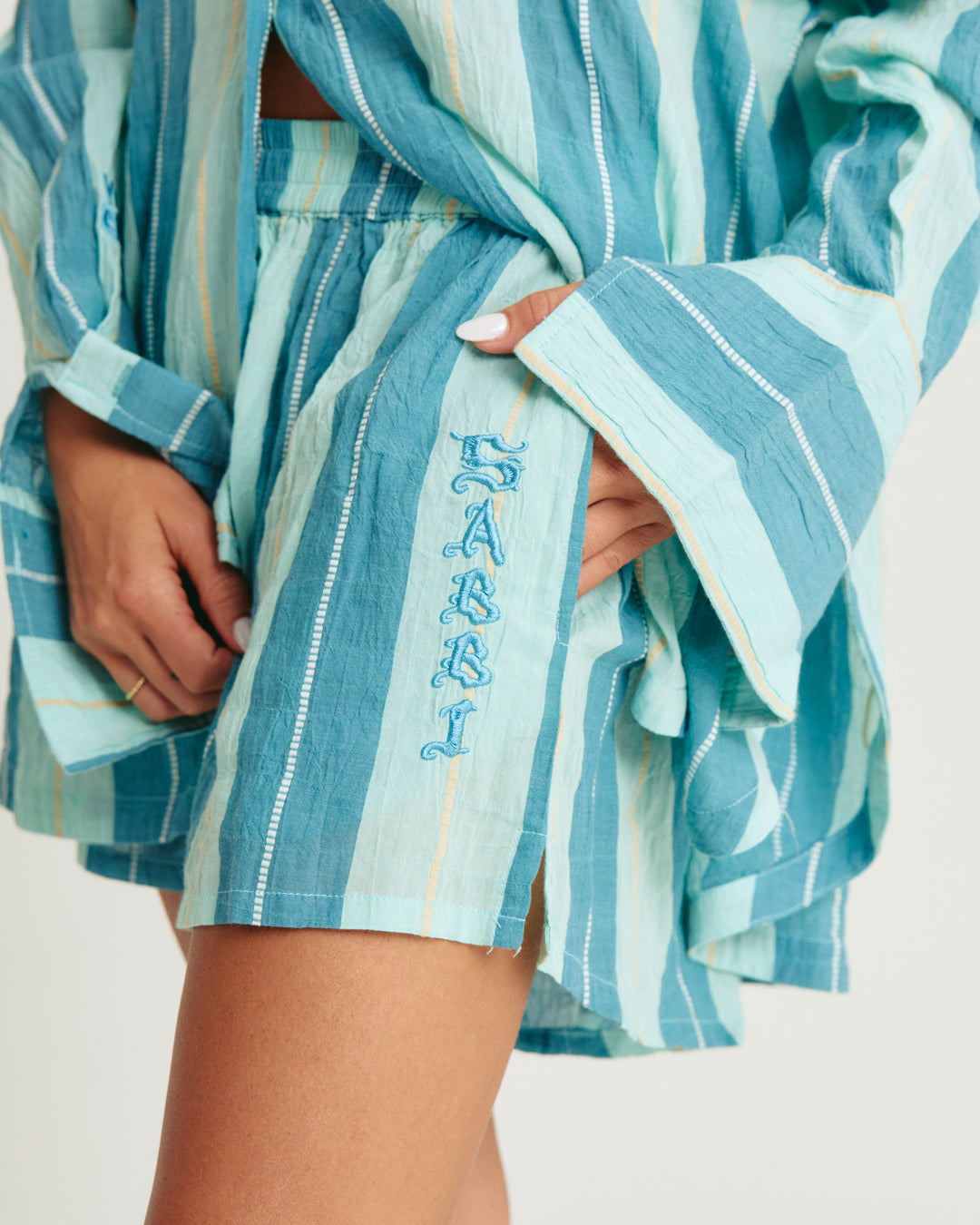THE BOXER SHORT - POP STRIPE BLUE