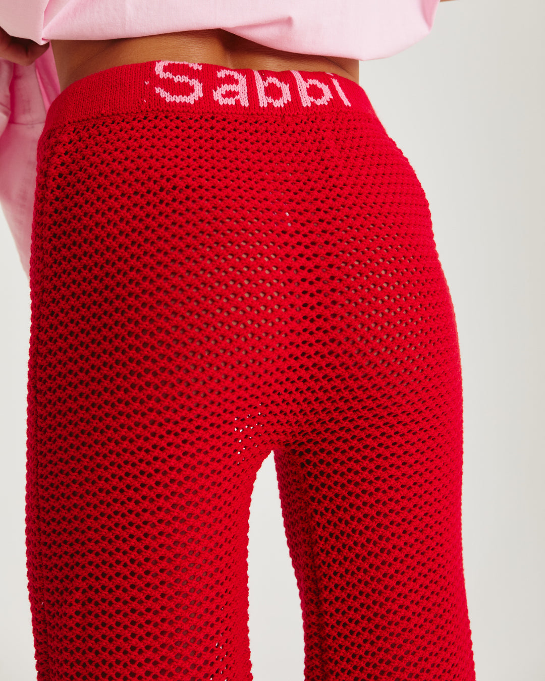 THE KNIT BEACH PANTS - RED