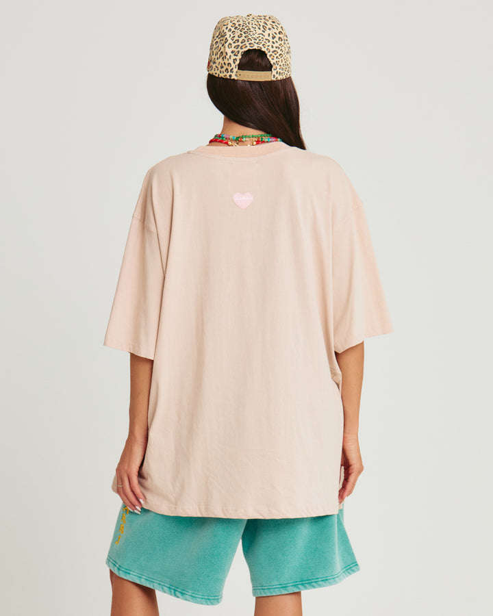 THE VERY OVERSIZED BASIC TEE - STONE