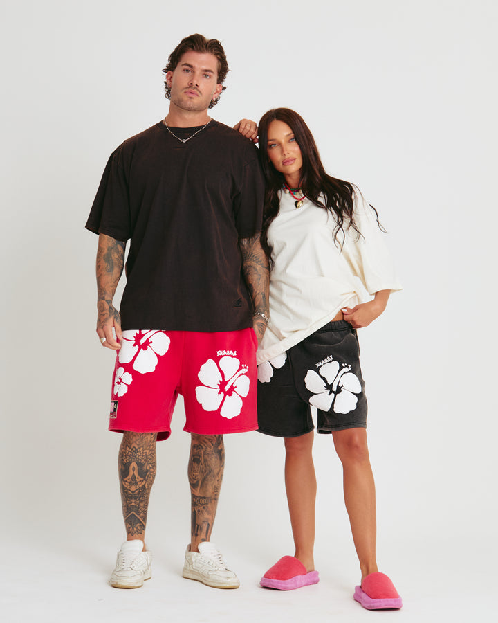 THE VERY OVERSIZED BASIC TEE - RUST BLACK