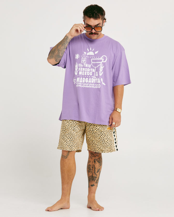 THE VERY OVERSIZED MARGIE TEE - LILAC