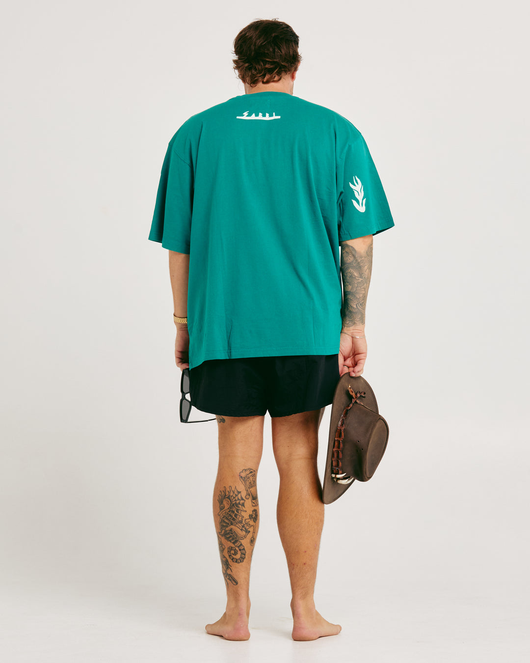 THE VERY OVERSIZED TACOS AND TEQUILA TEE - TEAL