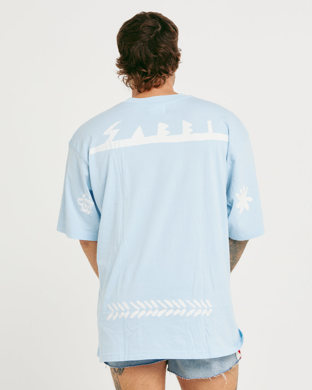 THE VERY OVERSIZED MARGIE TEE - SKY BLUE