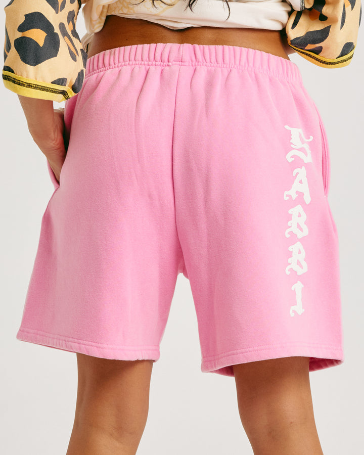 THE HAPPY HIBISCUS SHORTS - PINK