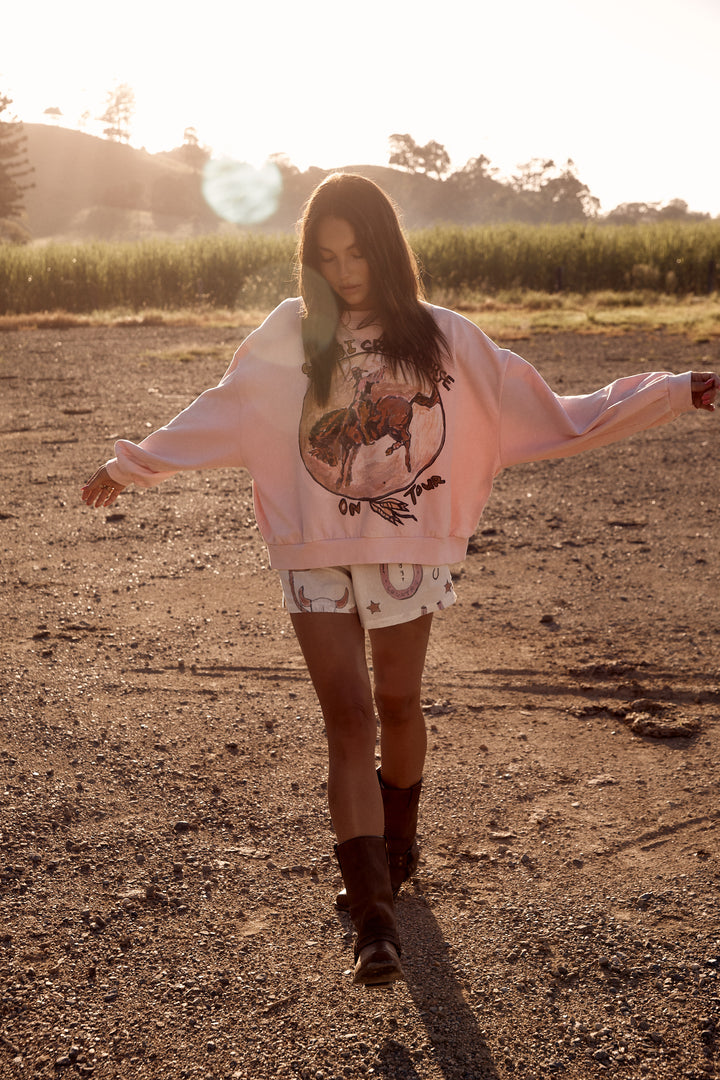 THE CALI JUMPER - CRAZY HORSE - PINK