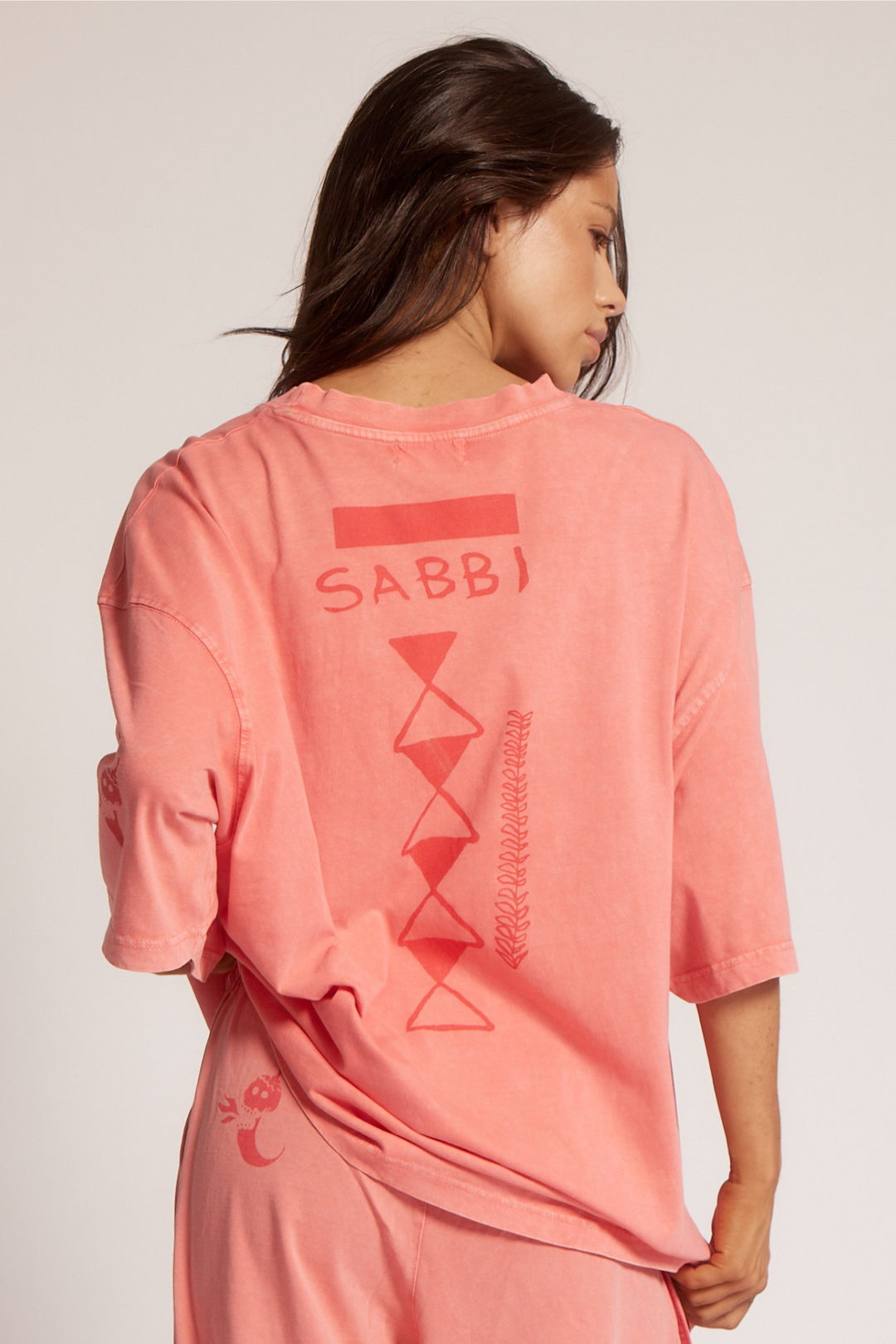 THE VERY OVERSIZED APEROLLIN TEE - PINK MELON