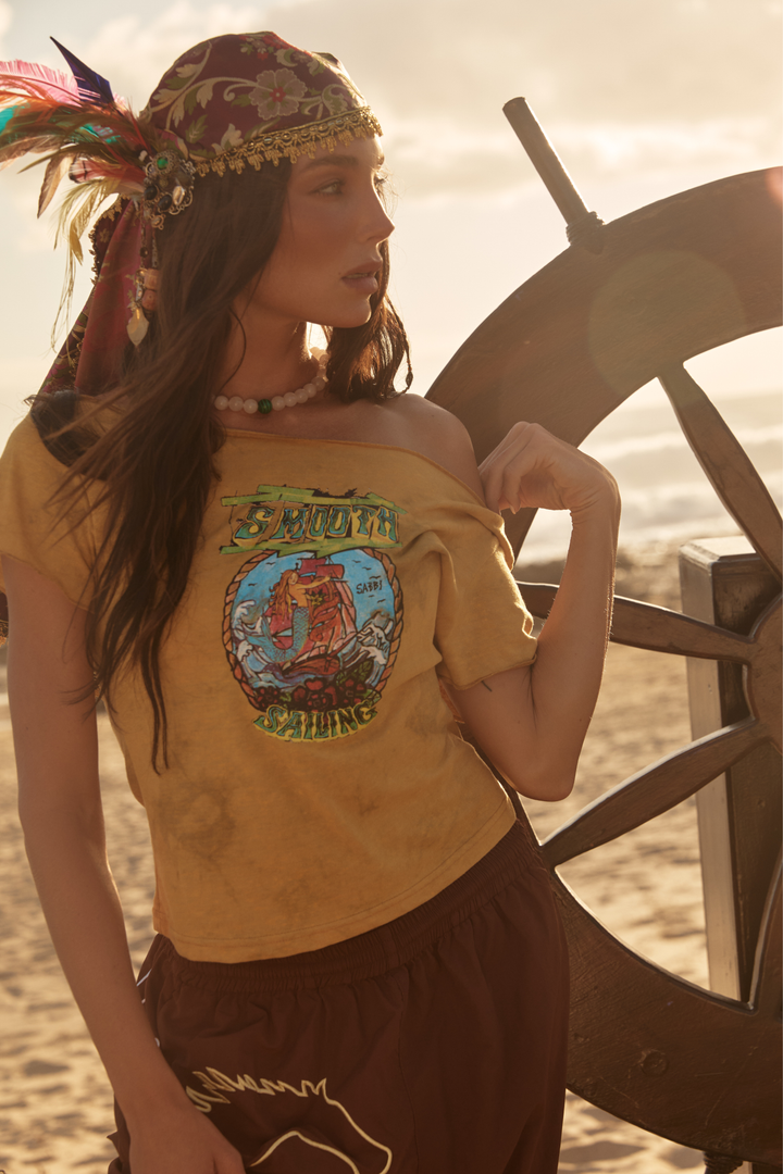 THE AYE AYE OFF THE SHOULDER TANK