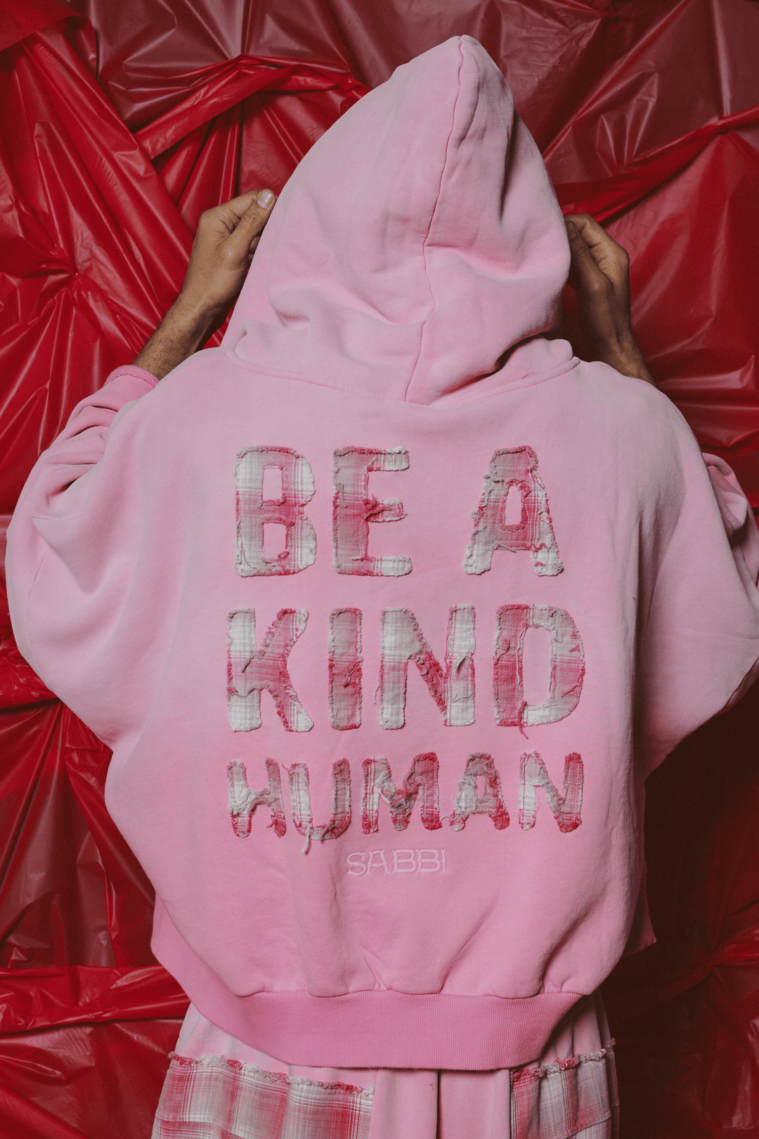 THE BE A KIND HUMAN HOODIE - PINK