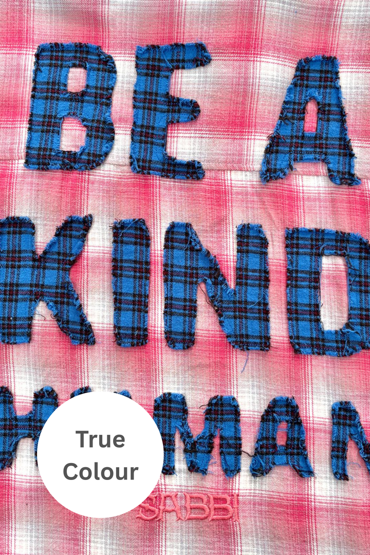 BE A KIND HUMAN OVERSIZED SHIRT - PINK
