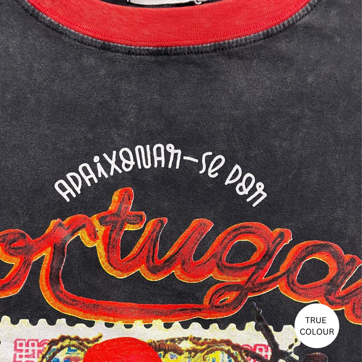 THE VERY OVERSIZED LOVE NOTES TEE -  PORTUGAL - BLACK