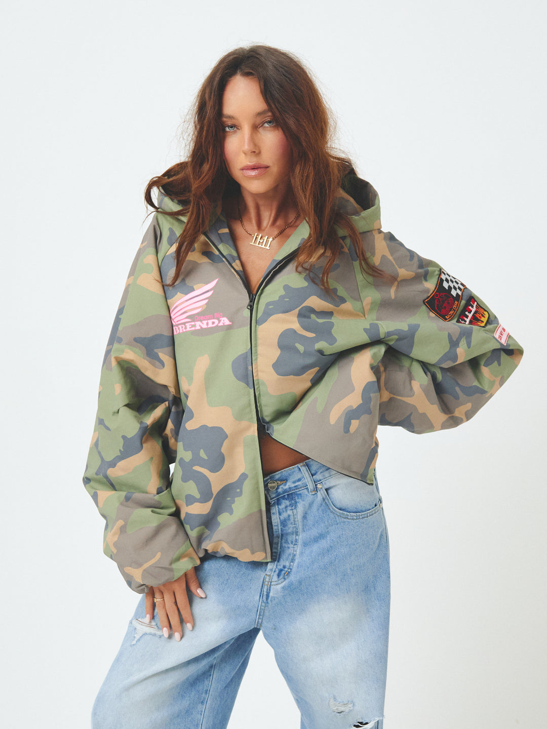 THE BE KIND BOMBER JACKET - CAMO