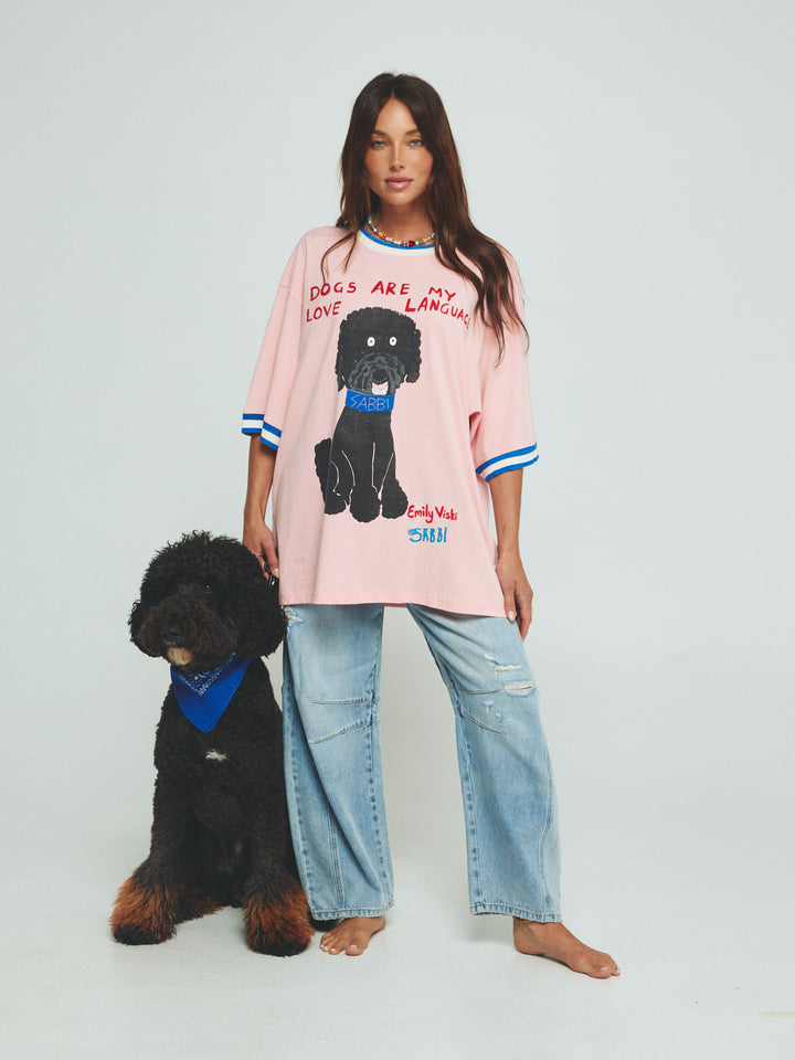 DOGS ARE MY LOVE LANGUAGE TEE
