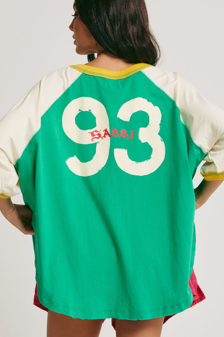 THE DANCE RAGLAN TEE - GREEN